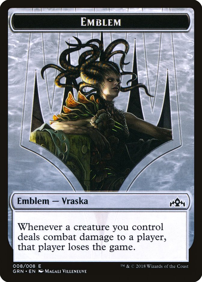 Emblem - Vraska, Golgari Queen [Guilds of Ravnica Tokens] | Game Haven TX