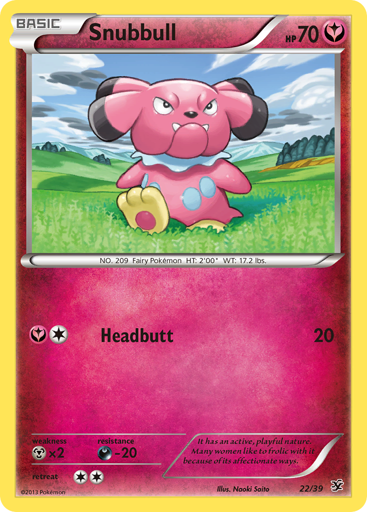 Snubbull (22/39) [XY: Kalos Starter Set] | Game Haven TX