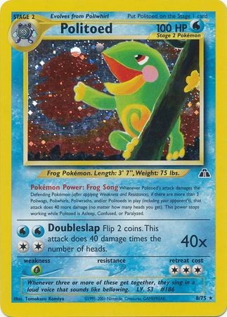 Politoed (8/75) [Neo Discovery Unlimited] | Game Haven TX