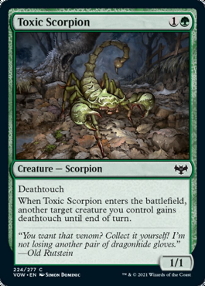 Toxic Scorpion [Innistrad: Crimson Vow] | Game Haven TX