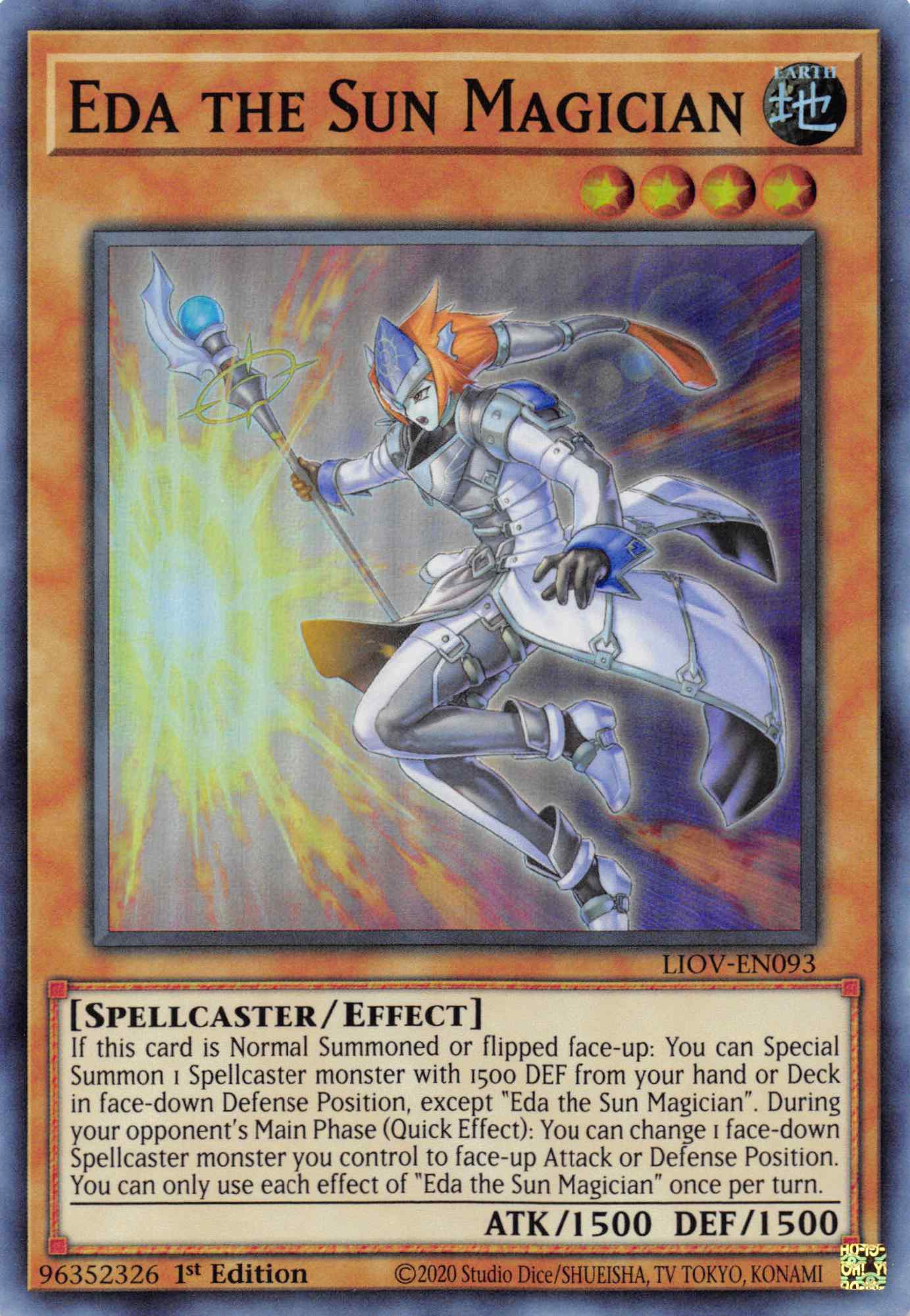 Eda the Sun Magician [LIOV-EN093] Super Rare | Game Haven TX