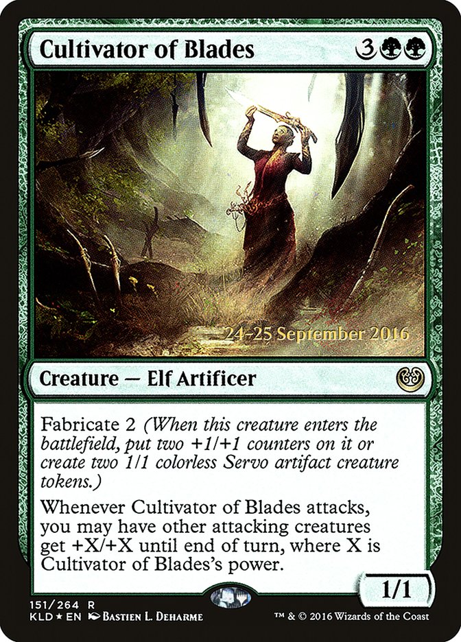 Cultivator of Blades [Kaladesh Promos] | Game Haven TX