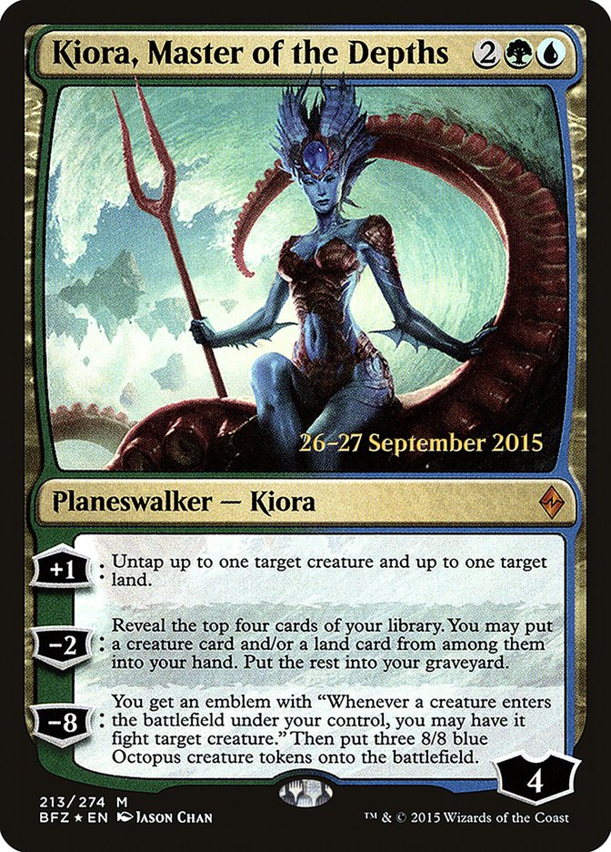 Kiora, Master of the Depths [Battle for Zendikar Promos] | Game Haven TX