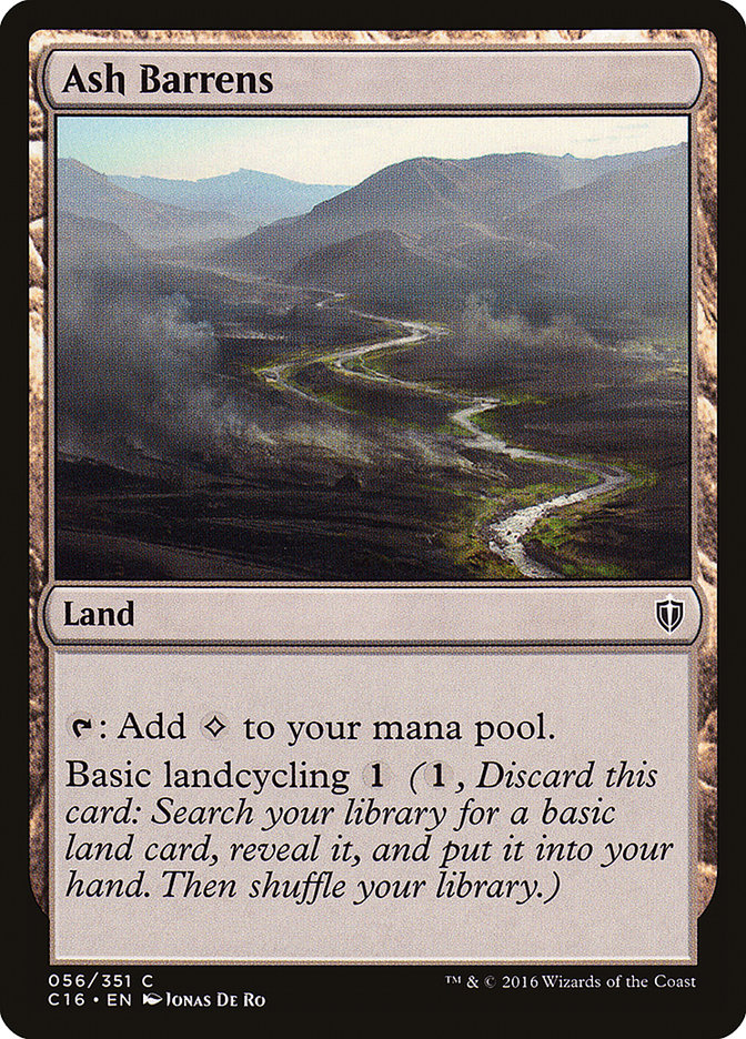 Ash Barrens [Commander 2016] | Game Haven TX