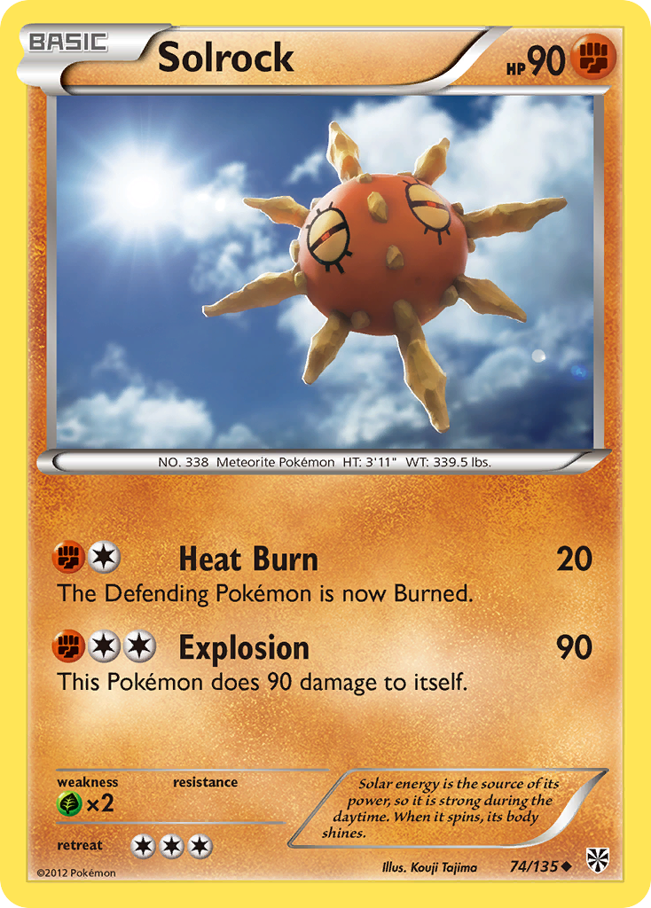Solrock (74/135) [Black & White: Plasma Storm] | Game Haven TX