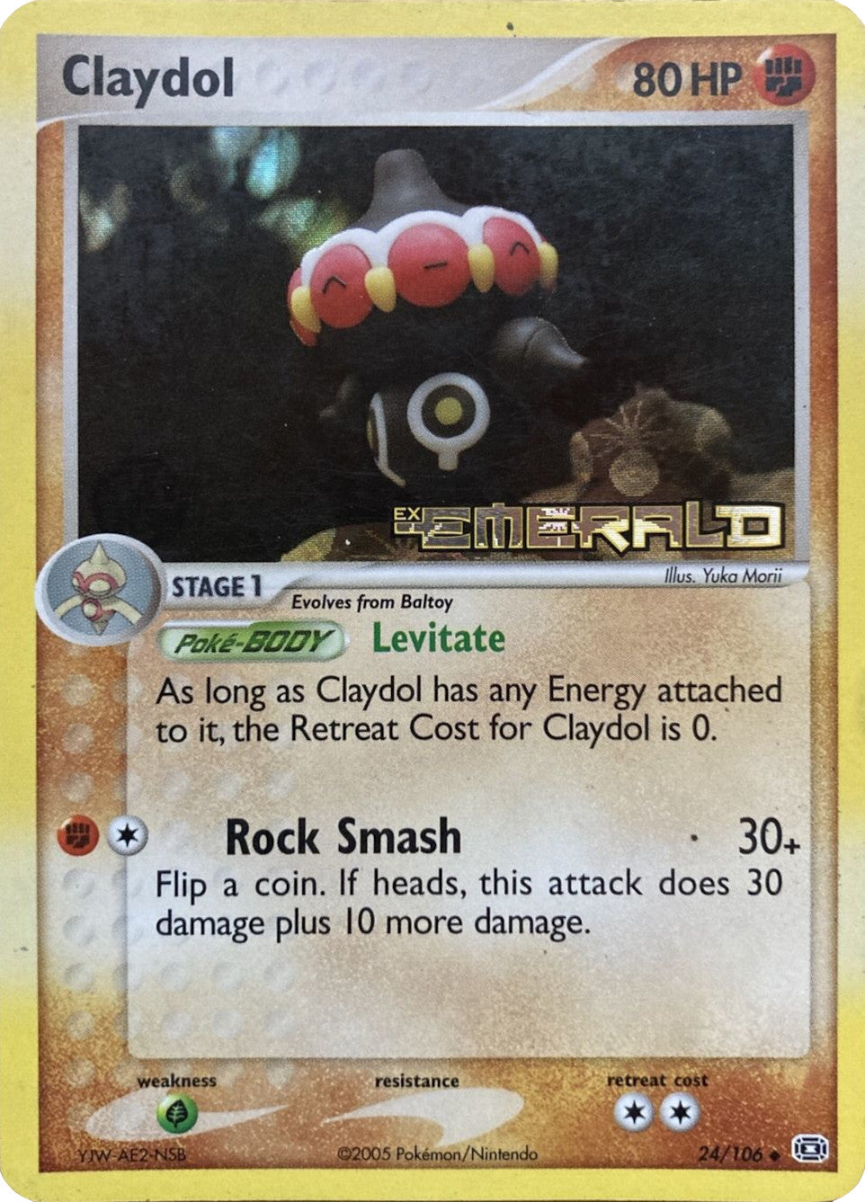 Claydol (24/106) (Stamped) [EX: Emerald] | Game Haven TX