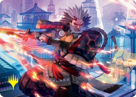 Isshin, Two Heavens as One 2 Art Card (Gold-Stamped Signature) [Kamigawa: Neon Dynasty Art Series] | Game Haven TX