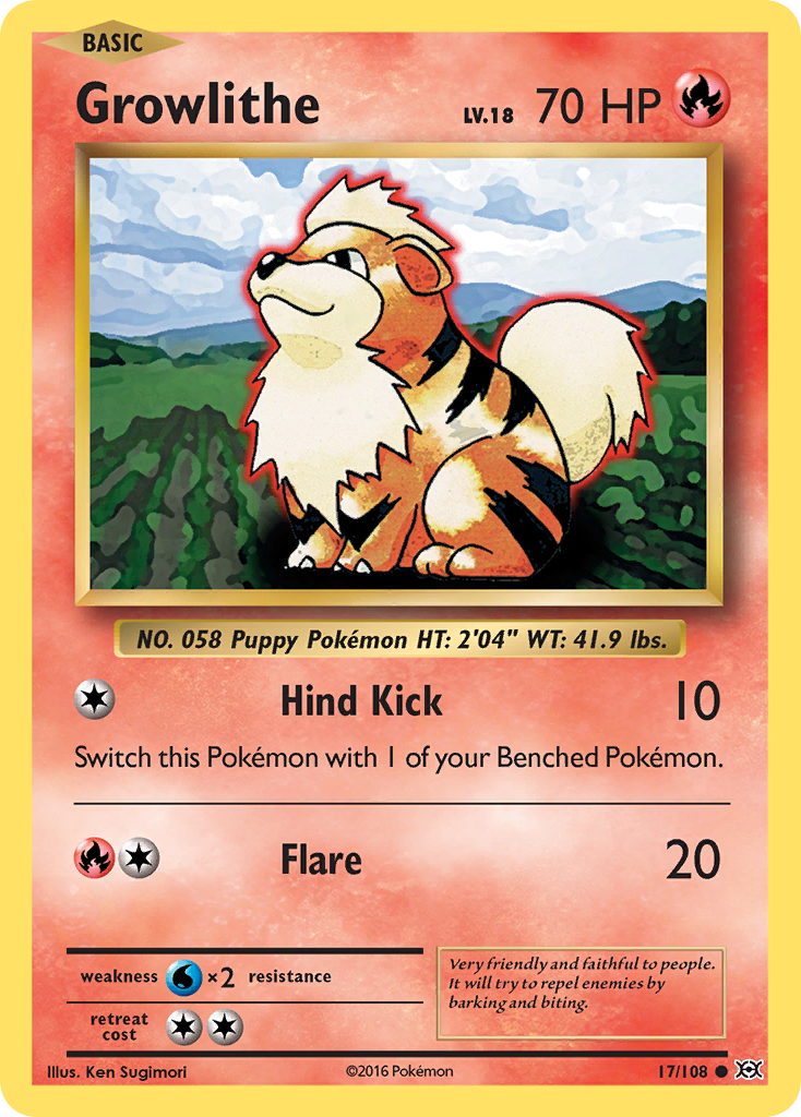 Growlithe (17/108) [XY: Evolutions] | Game Haven TX