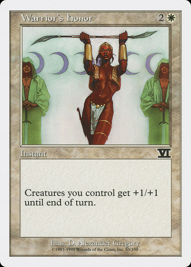 Warrior's Honor [Classic Sixth Edition] | Game Haven TX
