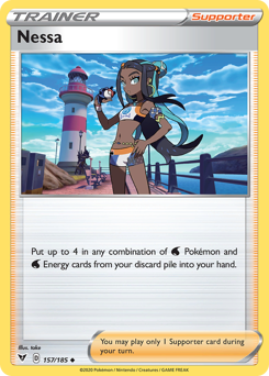 Nessa (157/185) [Sword & Shield: Vivid Voltage] | Game Haven TX