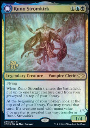 Runo Stromkirk // Krothuss, Lord of the Deep [Innistrad: Crimson Vow Prerelease Promos] | Game Haven TX