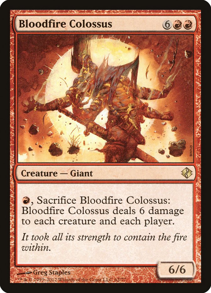 Bloodfire Colossus [Duel Decks: Venser vs. Koth] | Game Haven TX