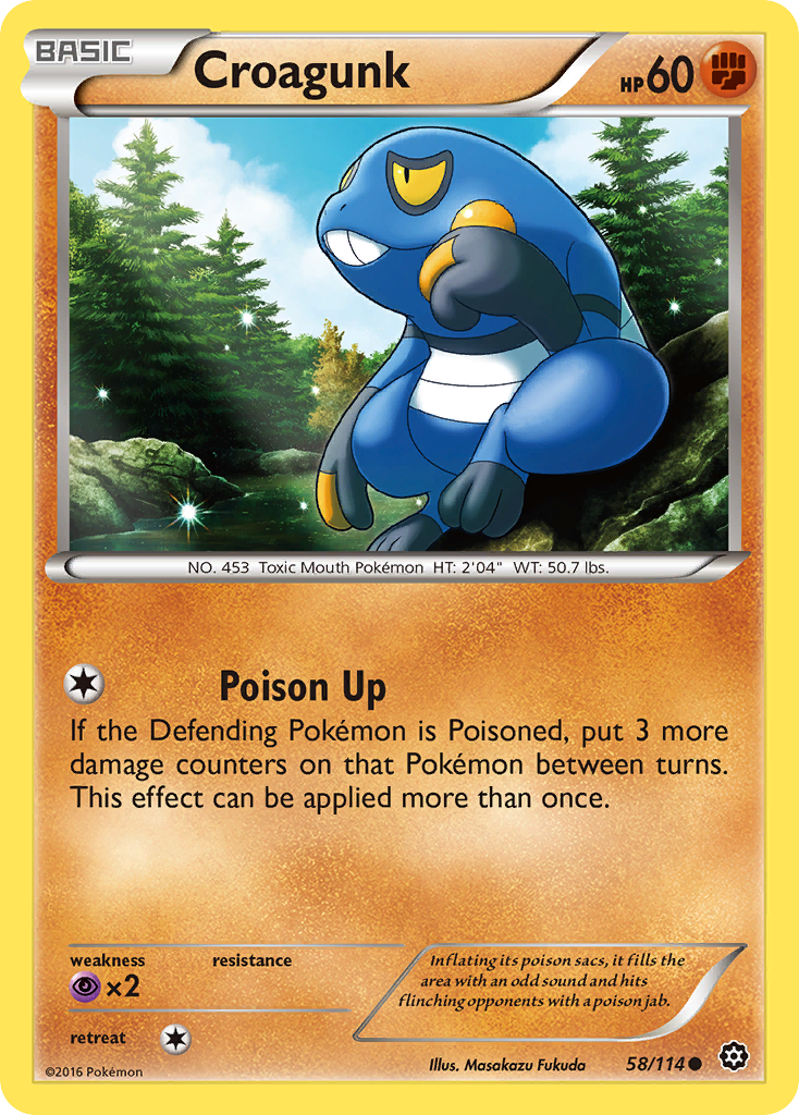 Croagunk (58/114) [XY: Steam Siege] | Game Haven TX