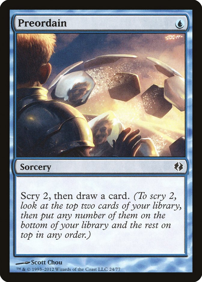 Preordain [Duel Decks: Venser vs. Koth] | Game Haven TX