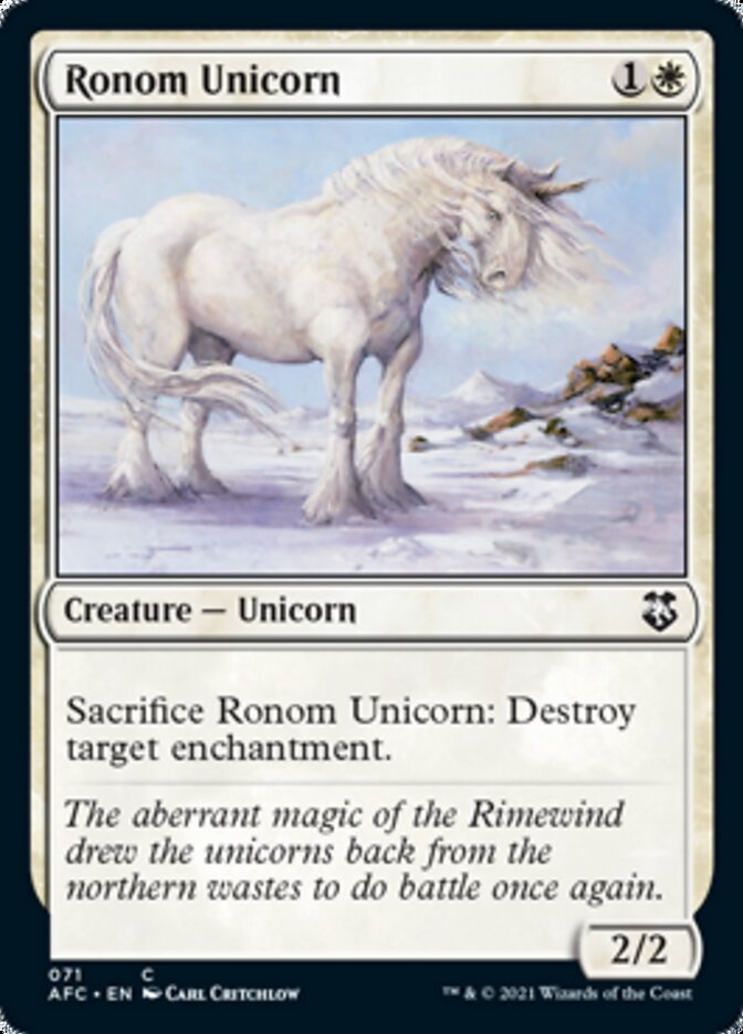 Ronom Unicorn [Dungeons & Dragons: Adventures in the Forgotten Realms Commander] | Game Haven TX