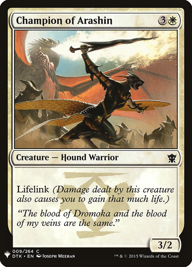 Champion of Arashin [Mystery Booster] | Game Haven TX