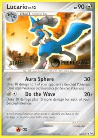Lucario (53/127) (Staff Prerelease Promo) [Diamond & Pearl: Black Star Promos] | Game Haven TX
