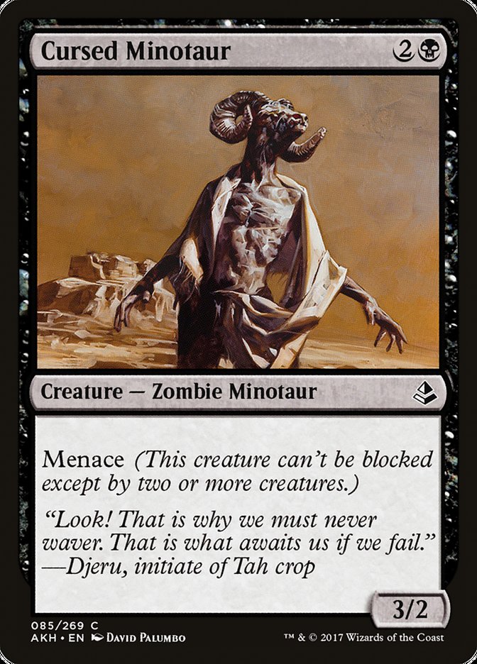 Cursed Minotaur [Amonkhet] | Game Haven TX