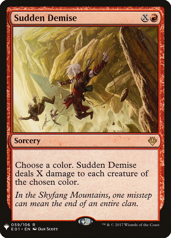 Sudden Demise [Mystery Booster] | Game Haven TX