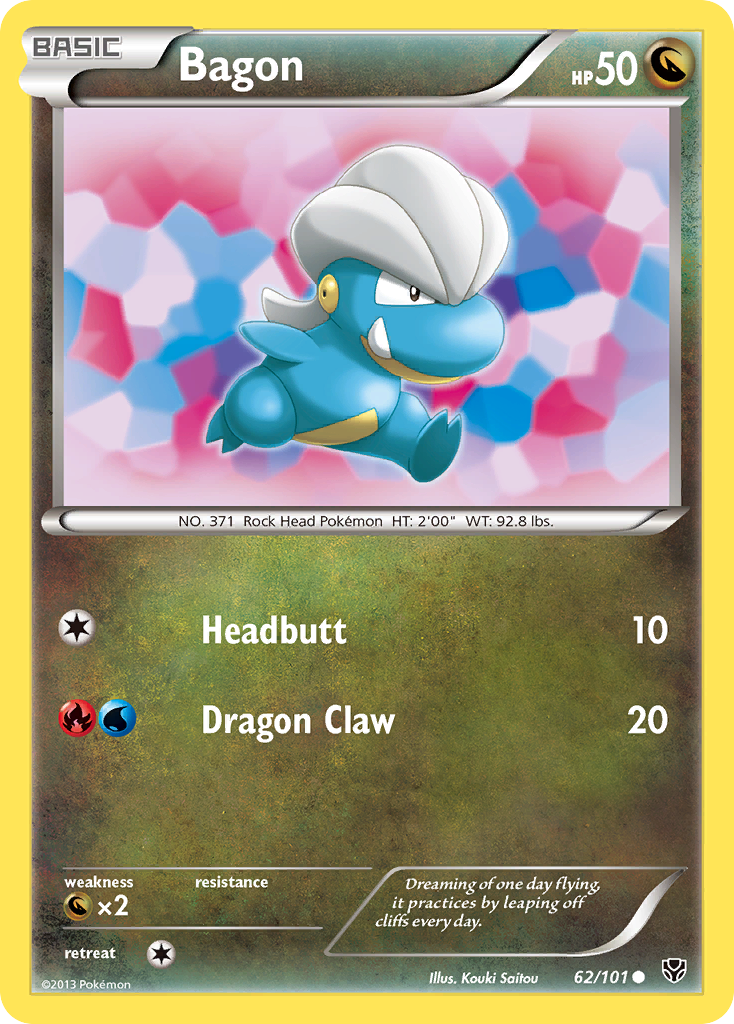 Bagon (62/101) [Black & White: Plasma Blast] | Game Haven TX