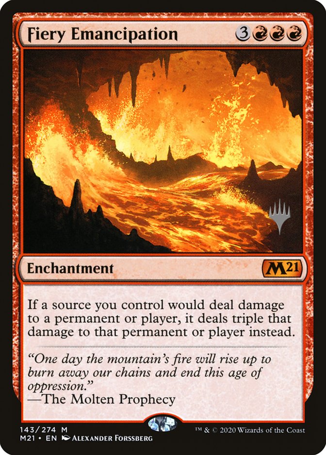 Fiery Emancipation (Promo Pack) [Core Set 2021 Promos] | Game Haven TX