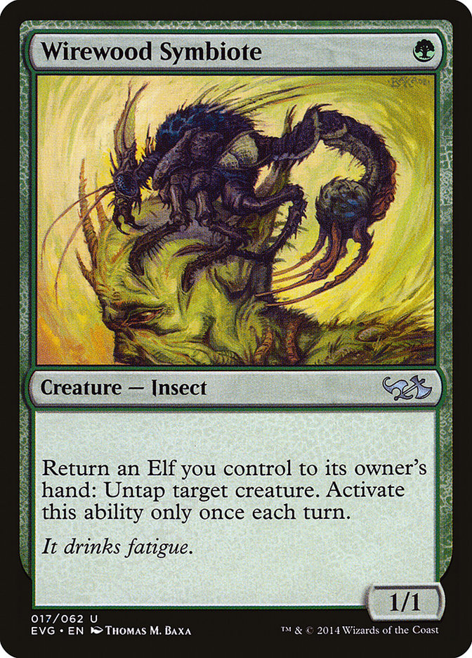 Wirewood Symbiote [Duel Decks Anthology: Elves vs. Goblins] | Game Haven TX