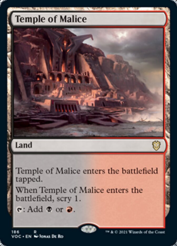 Temple of Malice [Innistrad: Crimson Vow Commander] | Game Haven TX