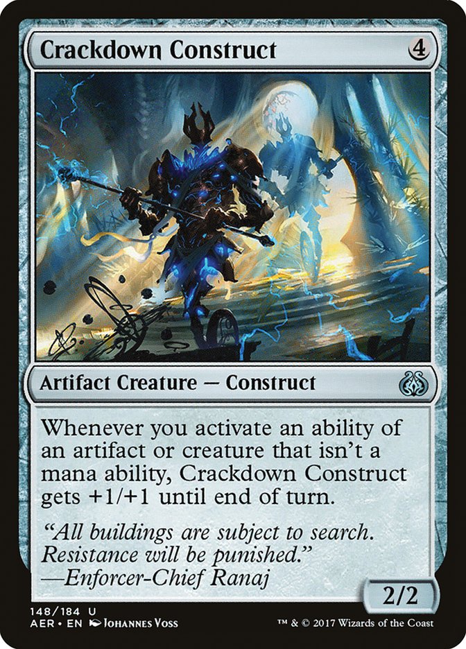 Crackdown Construct [Aether Revolt] | Game Haven TX