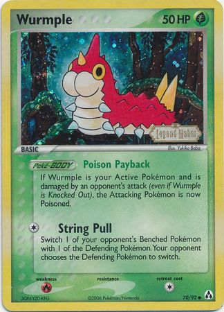Wurmple (70/92) (Stamped) [EX: Legend Maker] | Game Haven TX