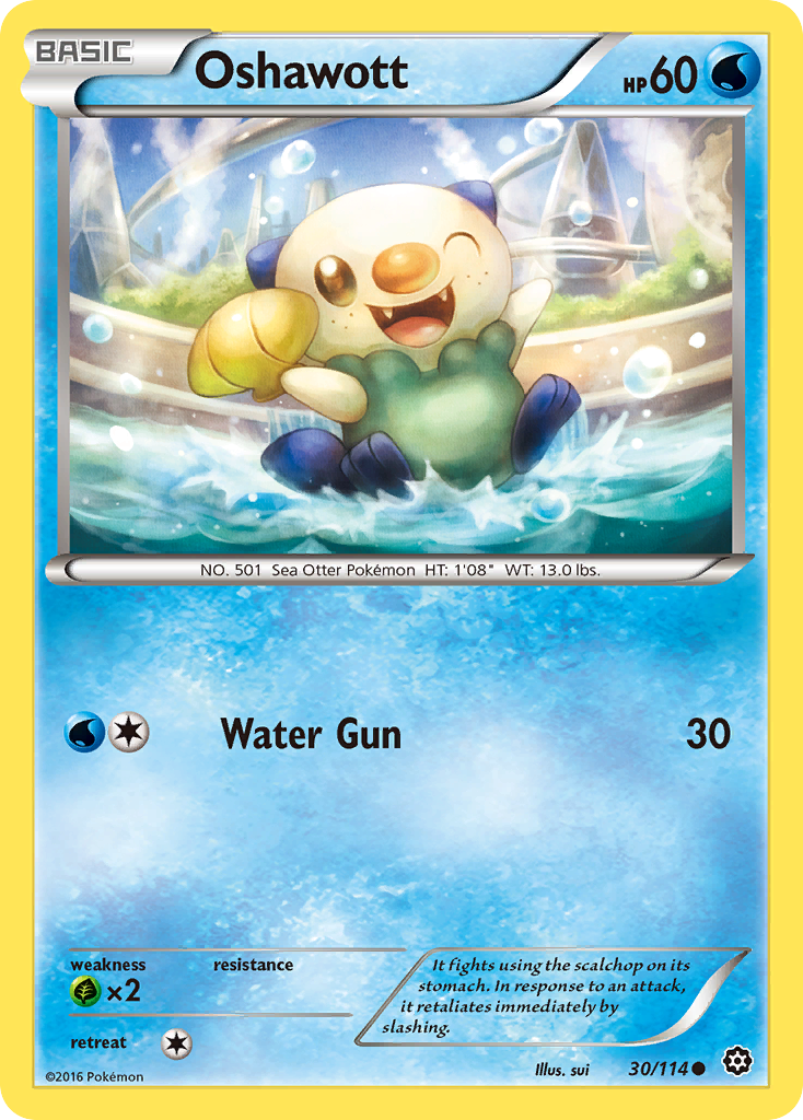 Oshawott (30/114) [XY: Steam Siege] | Game Haven TX