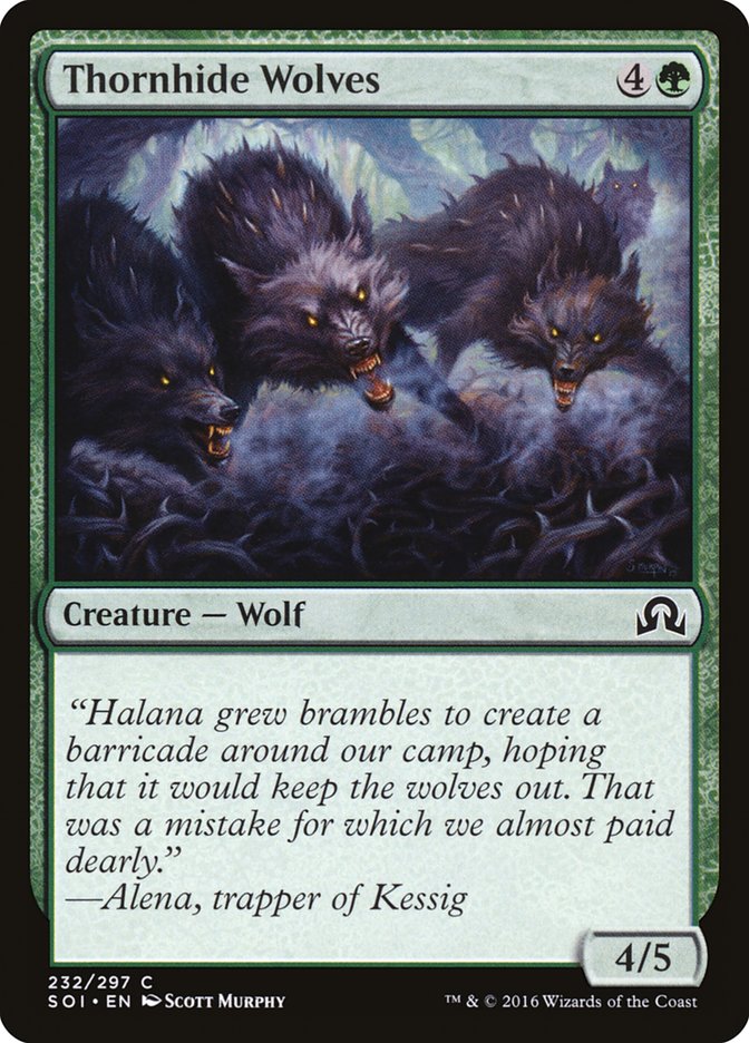 Thornhide Wolves [Shadows over Innistrad] | Game Haven TX