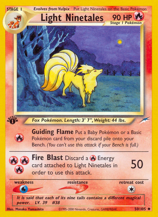 Light Ninetales (50/105) [Neo Destiny 1st Edition] | Game Haven TX