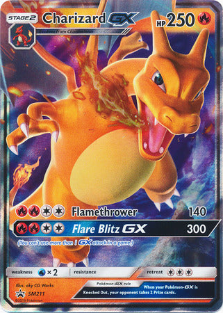 Charizard GX (SM211) (Jumbo Card) [Sun & Moon: Black Star Promos] | Game Haven TX
