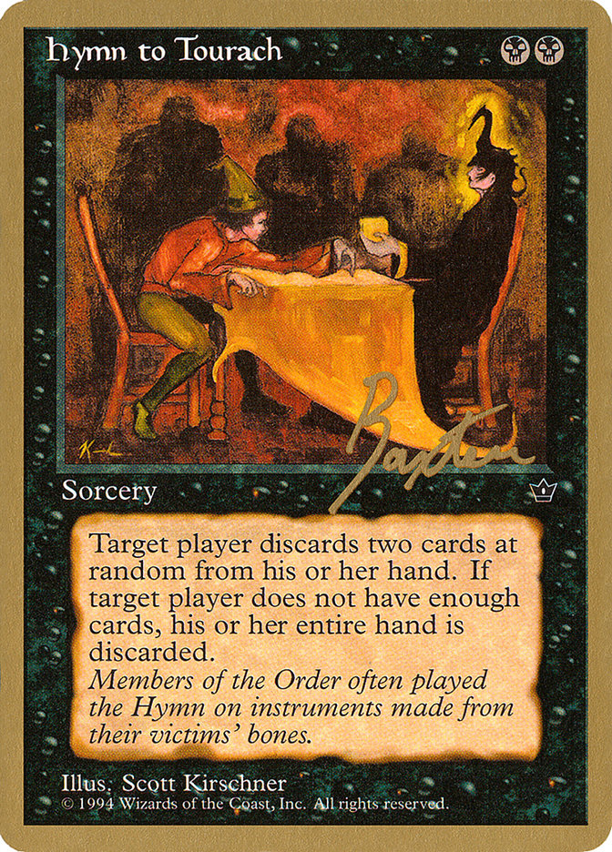 Hymn to Tourach (Table) (George Baxter) [Pro Tour Collector Set] | Game Haven TX