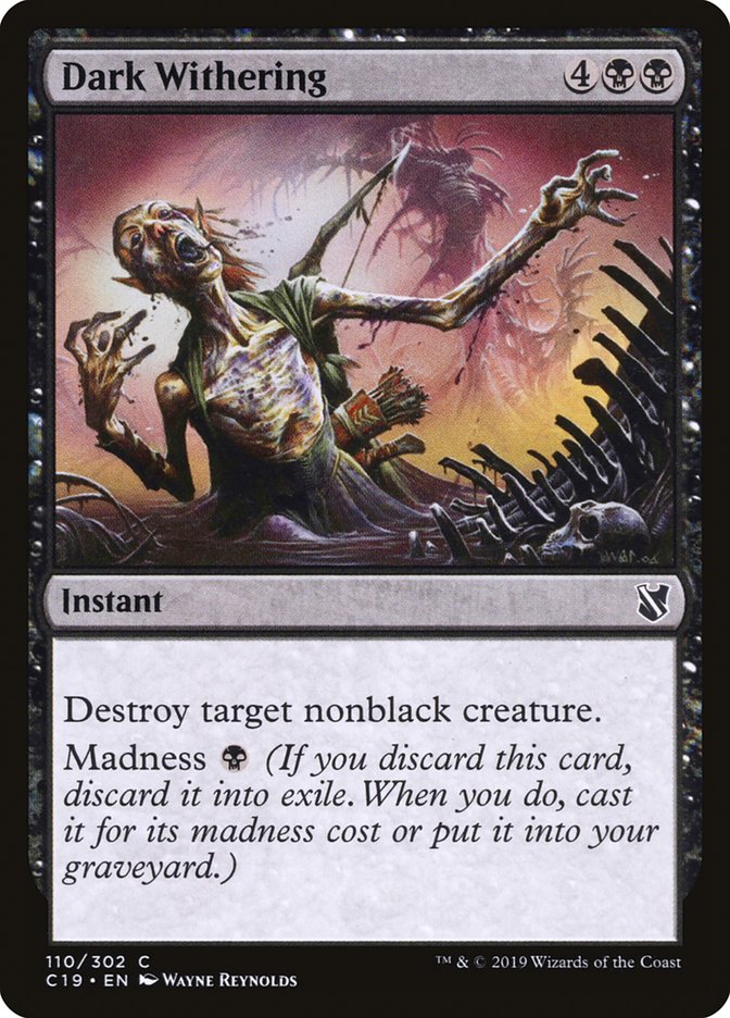 Dark Withering [Commander 2019] | Game Haven TX