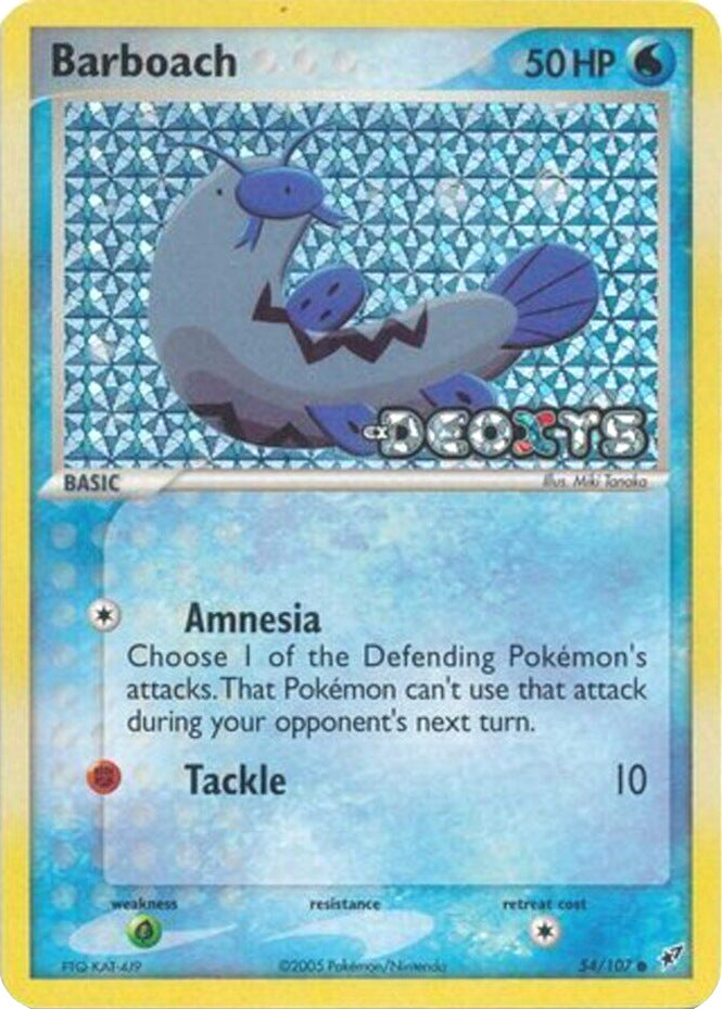 Barboach (54/107) (Stamped) [EX: Deoxys] | Game Haven TX
