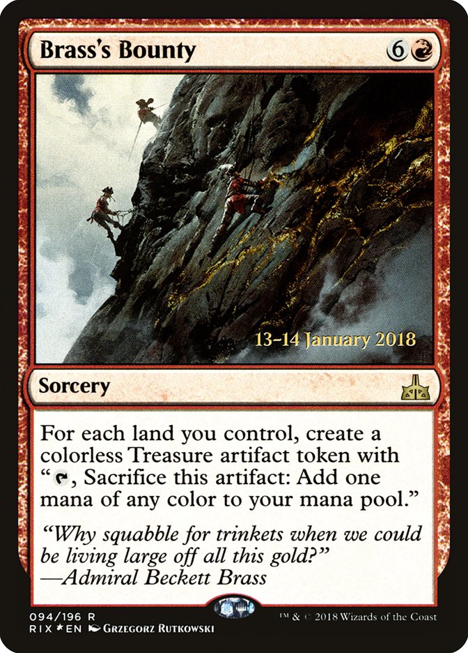 Brass's Bounty [Rivals of Ixalan Promos] | Game Haven TX