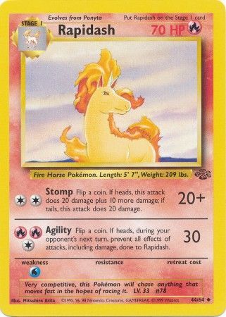 Rapidash (44/64) [Jungle Unlimited] | Game Haven TX