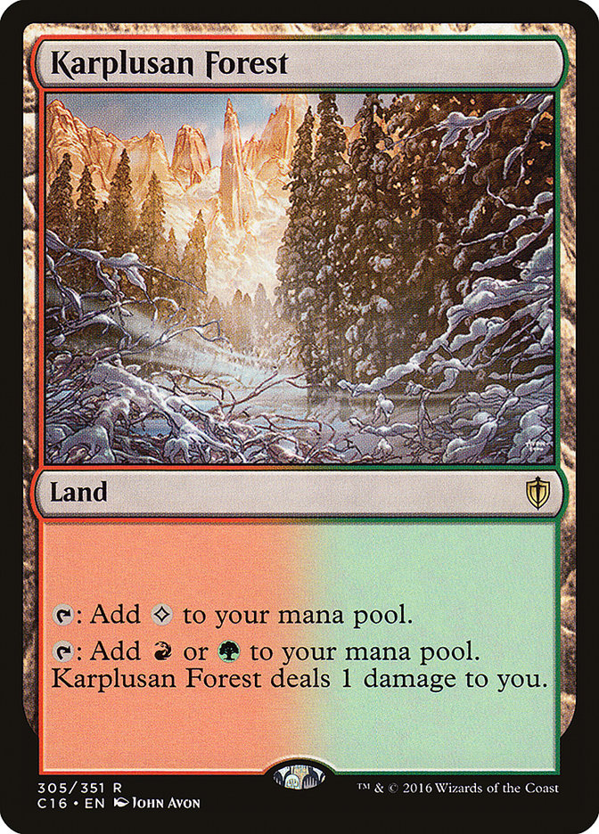 Karplusan Forest [Commander 2016] | Game Haven TX