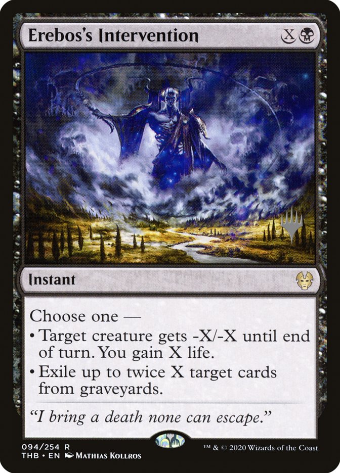 Erebos's Intervention (Promo Pack) [Theros Beyond Death Promos] | Game Haven TX