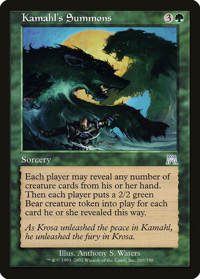 Kamahl's Summons [Onslaught] | Game Haven TX