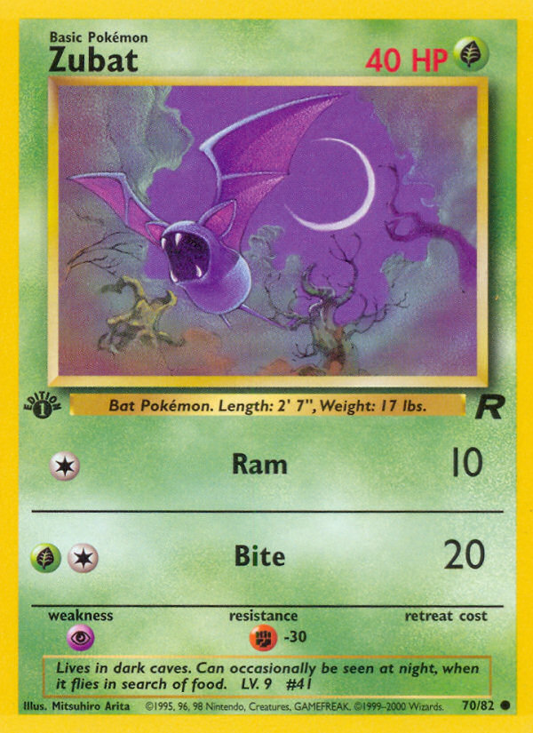 Zubat (70/82) [Team Rocket 1st Edition] | Game Haven TX