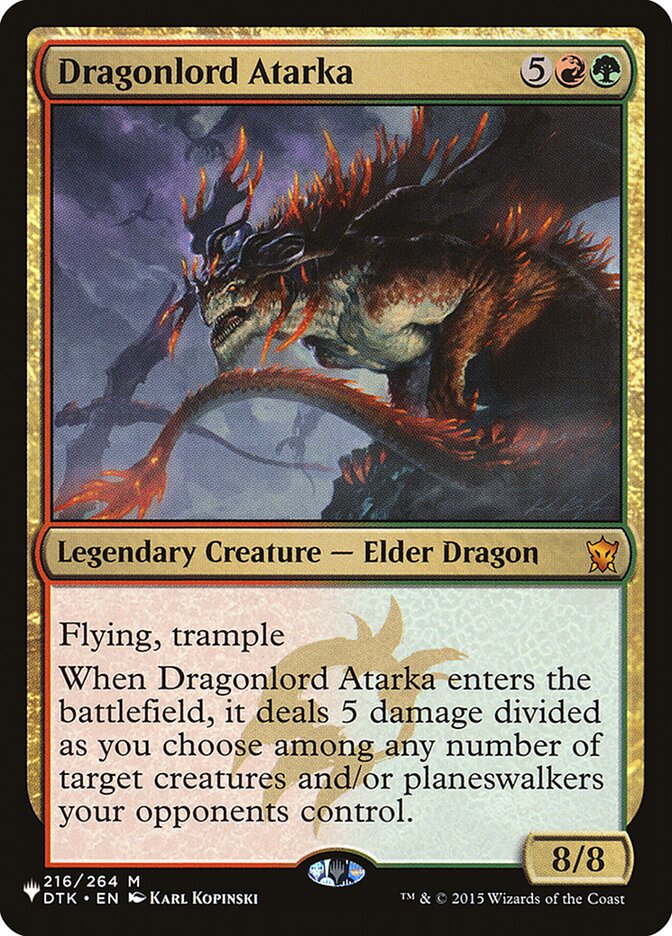 Dragonlord Atarka [The List] | Game Haven TX
