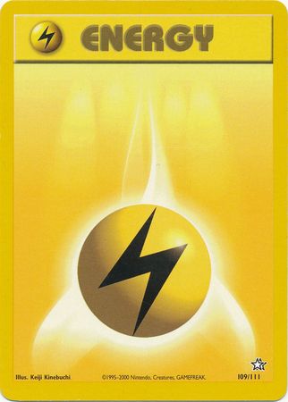 Lightning Energy (109/111) [Neo Genesis Unlimited] | Game Haven TX