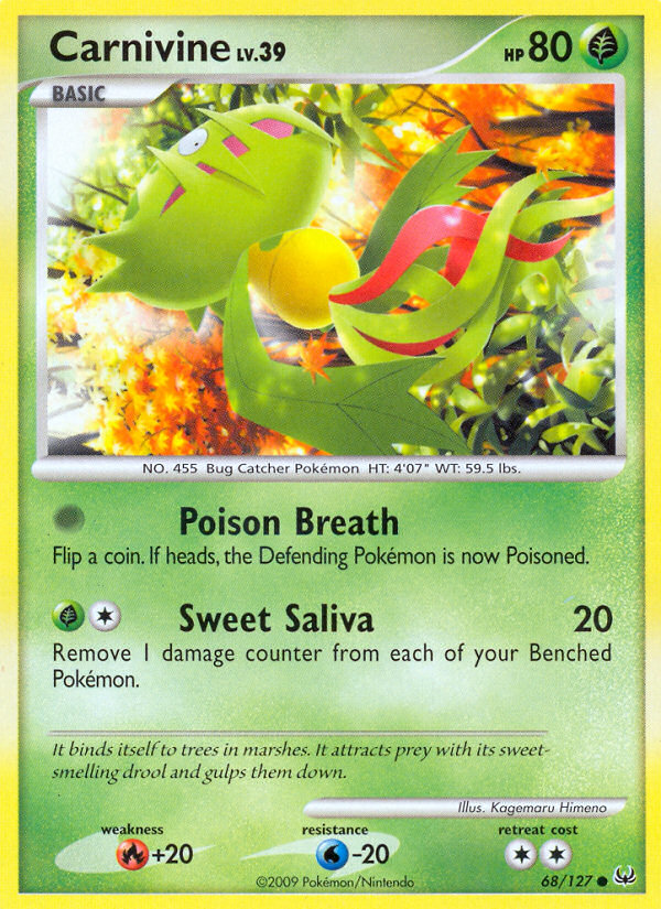 Carnivine (68/127) [Platinum: Base Set] | Game Haven TX