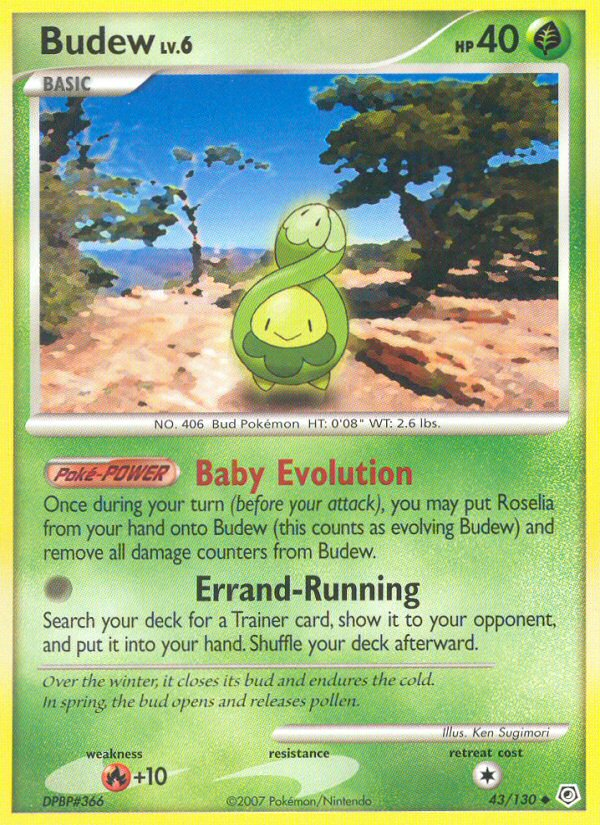 Budew (43/130) [Diamond & Pearl: Base Set] | Game Haven TX