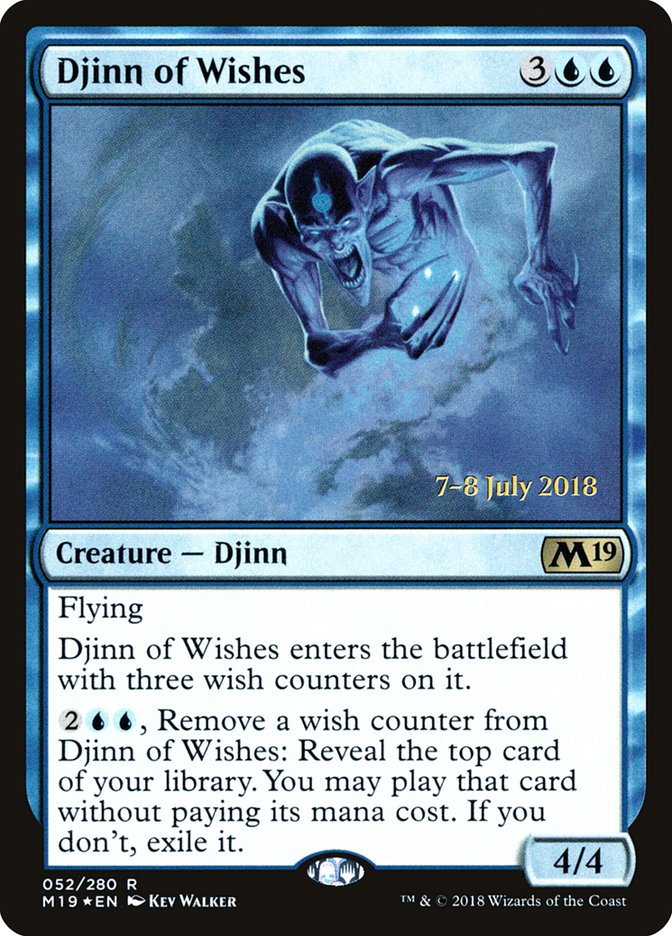 Djinn of Wishes  [Core Set 2019 Prerelease Promos] | Game Haven TX