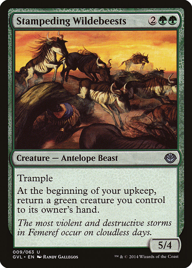 Stampeding Wildebeests [Duel Decks Anthology: Garruk vs. Liliana] | Game Haven TX