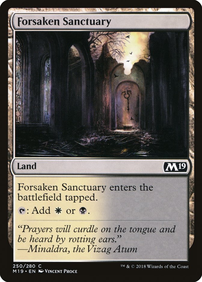 Forsaken Sanctuary [Core Set 2019] | Game Haven TX