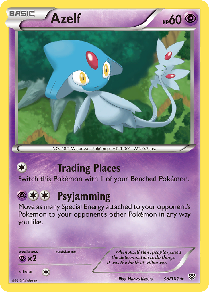 Azelf (38/101) [Black & White: Plasma Blast] | Game Haven TX